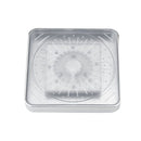 Soffione doccia quadrato fisso con 8 led RGB Cromoterapia in ABS ad alta pressione