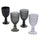 Set 4 Marrakech Stones Gläser in Villa d'Este Home Tivoli Grey Glass