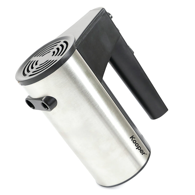 Sbattitore Elettrico Doppie Fruste 5 Velocità 330W Kooper Twistand Nero e Acciaio