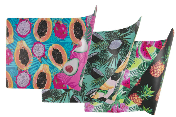 sconto Set mit 6 doppelseitigen Tischsets Villa d'Este Home Tivoli Exotic