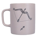 Tazza Zodiaco "sagittario" Ø8x10 cm in Bone China VdE Tivoli 1996 Beige