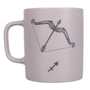 Tazza Zodiaco "sagittario" Ø8x10 cm in Bone China VdE Tivoli 1996 Beige