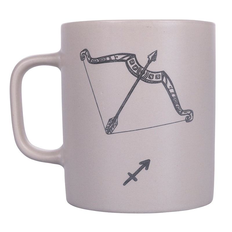 Tazza Zodiaco "sagittario" Ø8x10 cm in Bone China VdE Tivoli 1996 Beige