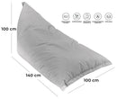 Poltrona a Sacco Pouf Sdraio in Acrilico Pomodone Milk Rosso