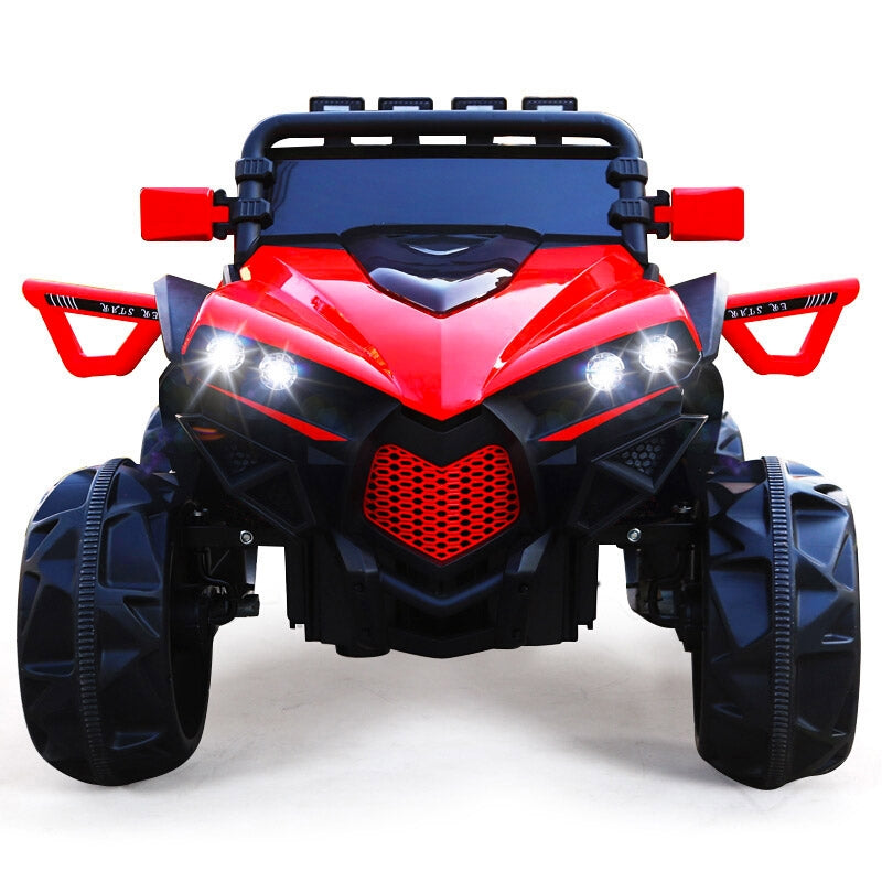 Macchina Elettrica per Bambini 2 Posti 12V Kidfun Fuoristrada 4x4 Blu