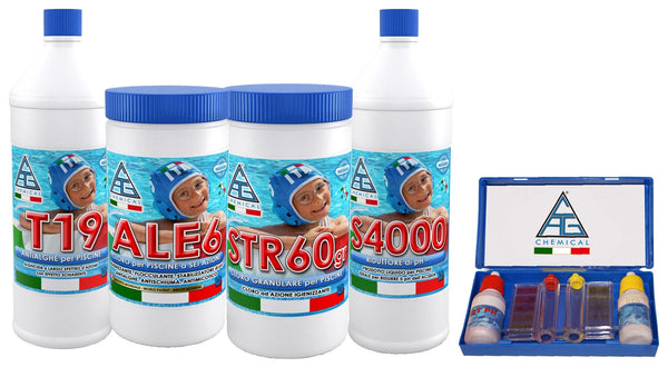 sconto Pool-Wasseraufbereitungs- und Wartungskit 4+1 Cag Chemical