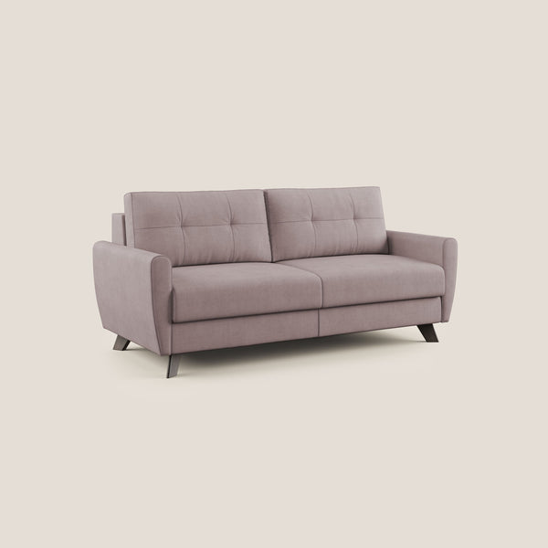 online Divano Letto 3 Posti 188x97x96 cm in Tessuto Rosa