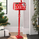 Cassetta Postale Americana di Babbo Natale Decorazione Natalizia Metallo 100 cm