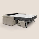 Divano Letto 3 Posti 200x100x95 cm in Tessuto Panna