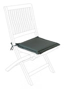 Cuscino Poly180 Antracite Seduta Quadrata in Tessuto per Esterno