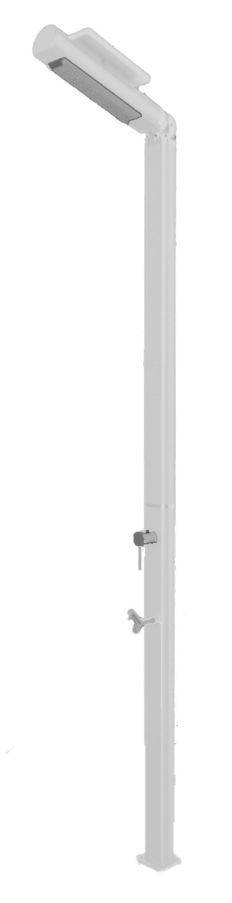 acquista Doccia da Giardino Miscelatore e Lavapiedi con LED Arkema Quick Bianco Lucido