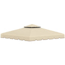 Tetto di Ricambio per Gazebo da Giardino 3x3m in Poliestere Beige