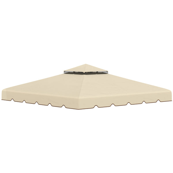 Tetto di Ricambio per Gazebo da Giardino 3x3m in Poliestere Beige acquista