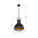 Lampada a sospensione Tonya  stile industriale nero