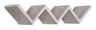 Mensola da Parete Libreria Zigzag 56x15,5 cm in Fibra di Legno Saetta Rovere Grigio New