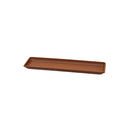 Sottovaso Rettangolare per Vaso a Cassettone Tera Tora Saucer Clay 57x22 cm in Plastica Argilla 