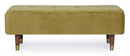 Panca Fondo Letto 2 Posti 120x42x42 cm con Vano Contenitore Kira Verde Oliva