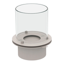 Camino a Bioetanolo Braciere da Pavimento Ø35xh55 cm per Interno ed Esterno Raffaello Bianco Perla