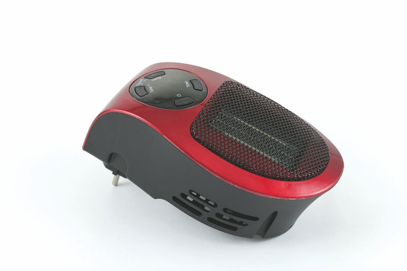 Stufa Stufetta da Parete 500W con Telecomando Display LCD Kooper Pluggy Rosso