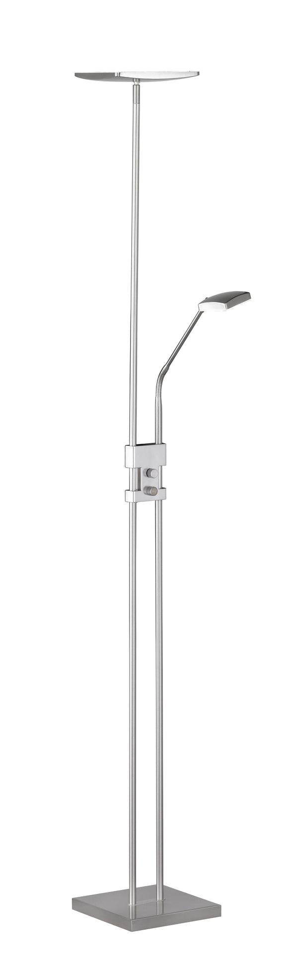 LED-Stehleuchte für den Innenbereich aus mattem Nickelmetall acquista