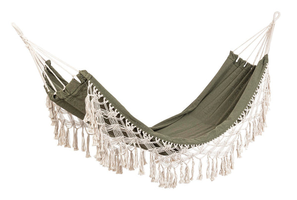 prezzo Amaca da Giardino 200x100 cm in Poli-Cotone Eldoris Verde