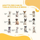 Cancellino per Cani Pieghevole con 3 Pannelli 210x70 cm in Legno Naturale      
