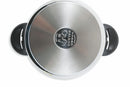 Pentola Antiaderente in Acciaio Inox Ø24cm Triplo Fondo 2 Manici Soriani Mia