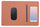 Mauspad 34,6x22,5x0,5 cm mit Fast Wireless Charging Base Terracotta