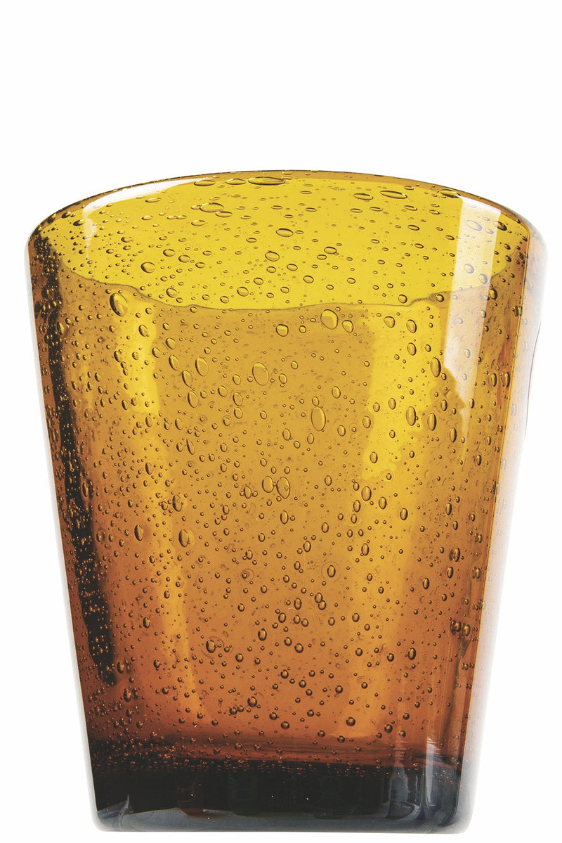 Set 6 Bicchieri per Acqua in Pasta Di Vetro 250 ml Villa d'Este Home Tivoli Ambra Cancun Satin