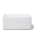 Lavello da Giardino Senza Rubinetto 45x30x20 cm in Cemento e Granulati di Marmo Rodi Bianco   