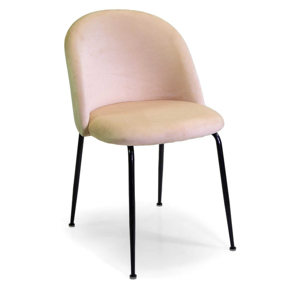 Sedia Sammi 50x57xh47/77,5 cm in Tessuto Velluto Crema/Nero online