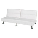 Divano Letto Prontoletto Alba Rivestimento in Similpelle Bianco