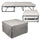 Babybett Hocker mit Klappmatratze 78 x 78 x 47 cm Avalli Contract Beige