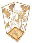 Portaombrelli Oro Leaf 22,5x22,5x48,5 cm in Ferro 