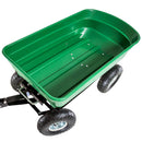 Carrello da Giardino Ribaltabile 4 Ruote 75 litri Ranieri Verde