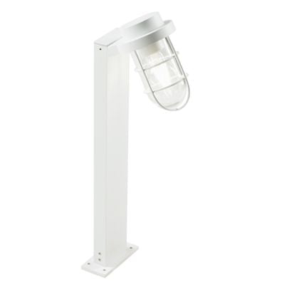 Gartenmastlampe E27 40W aus weißem Sovil-Aluminium prezzo