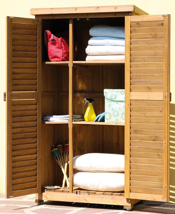 Gartenschrank für Werkzeuge 87x45x160 cm in Holz acquista