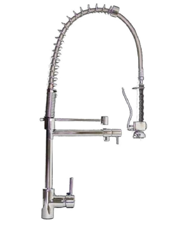 Rubinetto Cucina Miscelatore Monocomando Lavello con Molla Girevole in Ottone Grand Chef Cromato prezzo