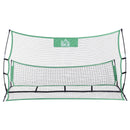 Rete da Calcio con Rimbalzatore per Allenamento in Acciaio 214x100x118 cm 
