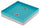 Base Portaciottolo per Fontane 40x40x8 cm in Metallo con Base in Cemento Belfer 42/BSE/10 Turchese