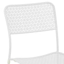 Set 4 Sedie da Giardino 44x45/60x81,5h cm in Metallo Aura Bianco