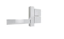 Parete Attrezzata Mobili Salotto 4 Mobili Sospesi 225x31x139cm TFT  Boost Bianco Lucido