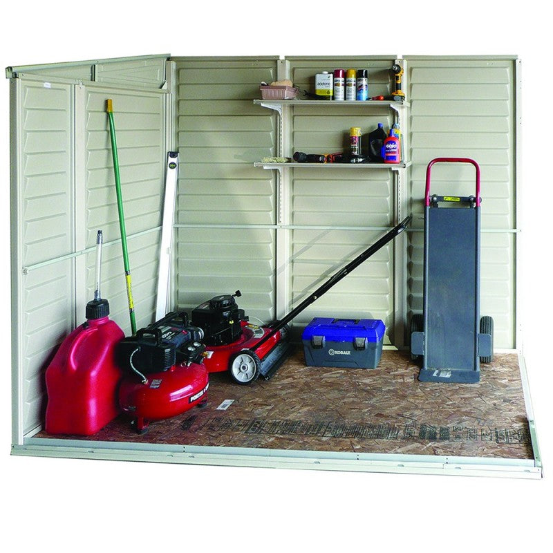 Casetta da Giardino Porta Attrezzi 122x240x188 cm in PVC Avorio