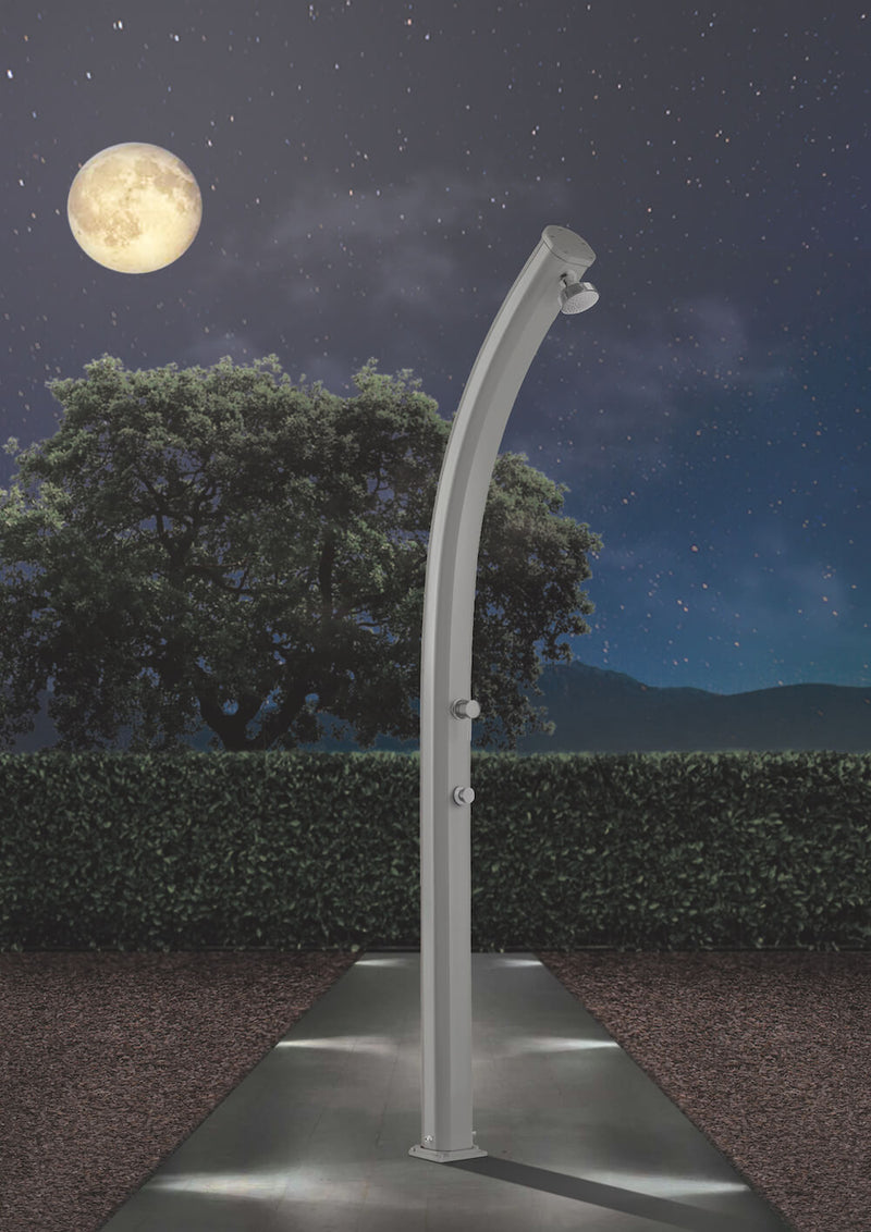 Doccia Solare da Esterno Giardino 25L Miscelatore Temporizzato Arkema Jolly Vari Colori