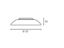 Plafoniera Tonda da Interno a LED 9W 4000K Sovil Bianca