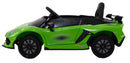 Macchina Elettrica per Bambini 12V con Licenza Lamborghini Aventador SVJ Small Verde