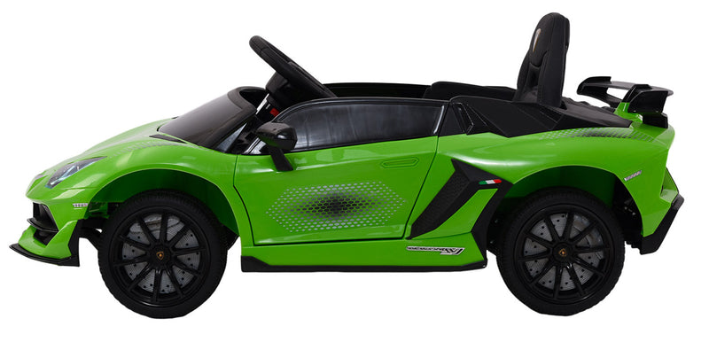 Macchina Elettrica per Bambini 12V con Licenza Lamborghini Aventador SVJ Small Verde