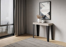 Consolle Allungabile 90-196x40x77 cm Flame Small Premium Cashmere Telaio Antracite 