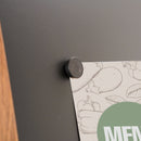 Lavagna a Cavalletto Magnetica 59x119 cm Cornice in Legno di Faggio Dark Wood