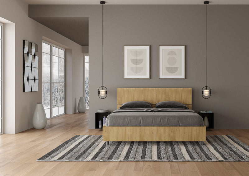 Letto Matrimoniale Testata Inclinata Demas Quercia Varie Misure